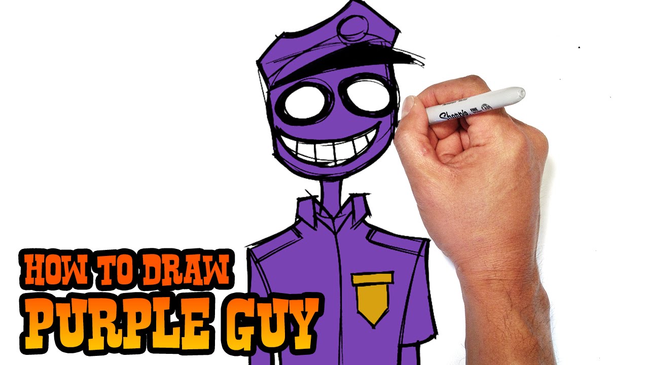 1280x720 How To Draw Purple Guy Five Nights