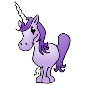 280x280 Purple Unicorn Full Color