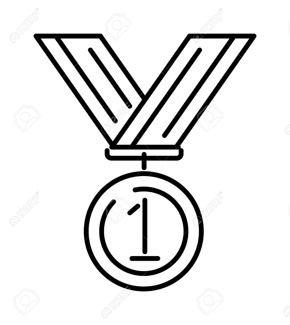 1162x1300 Gold Medal Clipart Black And White