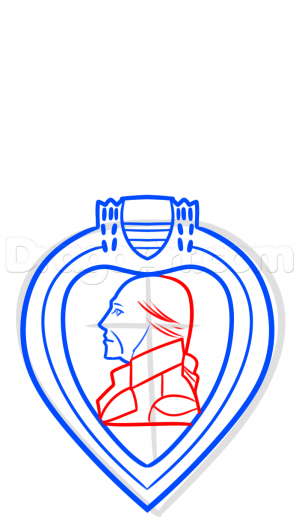 299x520 Learn Drawing The Purple Heart Medal, Symbols, Pop Culture, Free