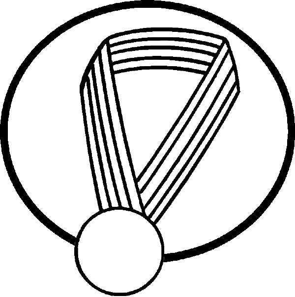 600x606 Medal Drawing Free Download