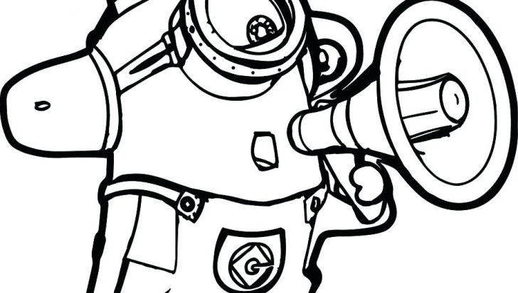 728x413 Minion Evil Coloring Pages Colouring Free Printable Extraordinary