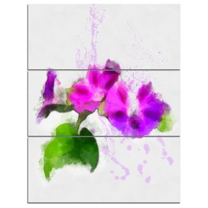 300x300 Purple Rose Watercolor Illustration