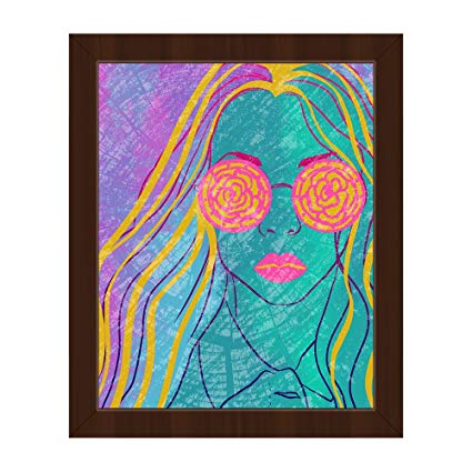 425x425 Rose Colored Glasses Psychadelic Modern Contemporary