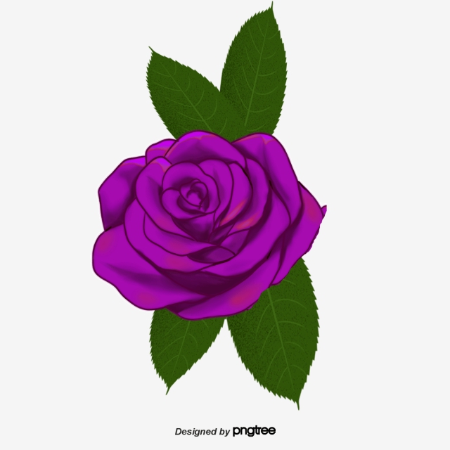640x640 Cartoon Rose Vector, Rose, Cartoon Watercolor Painting, Cartoon