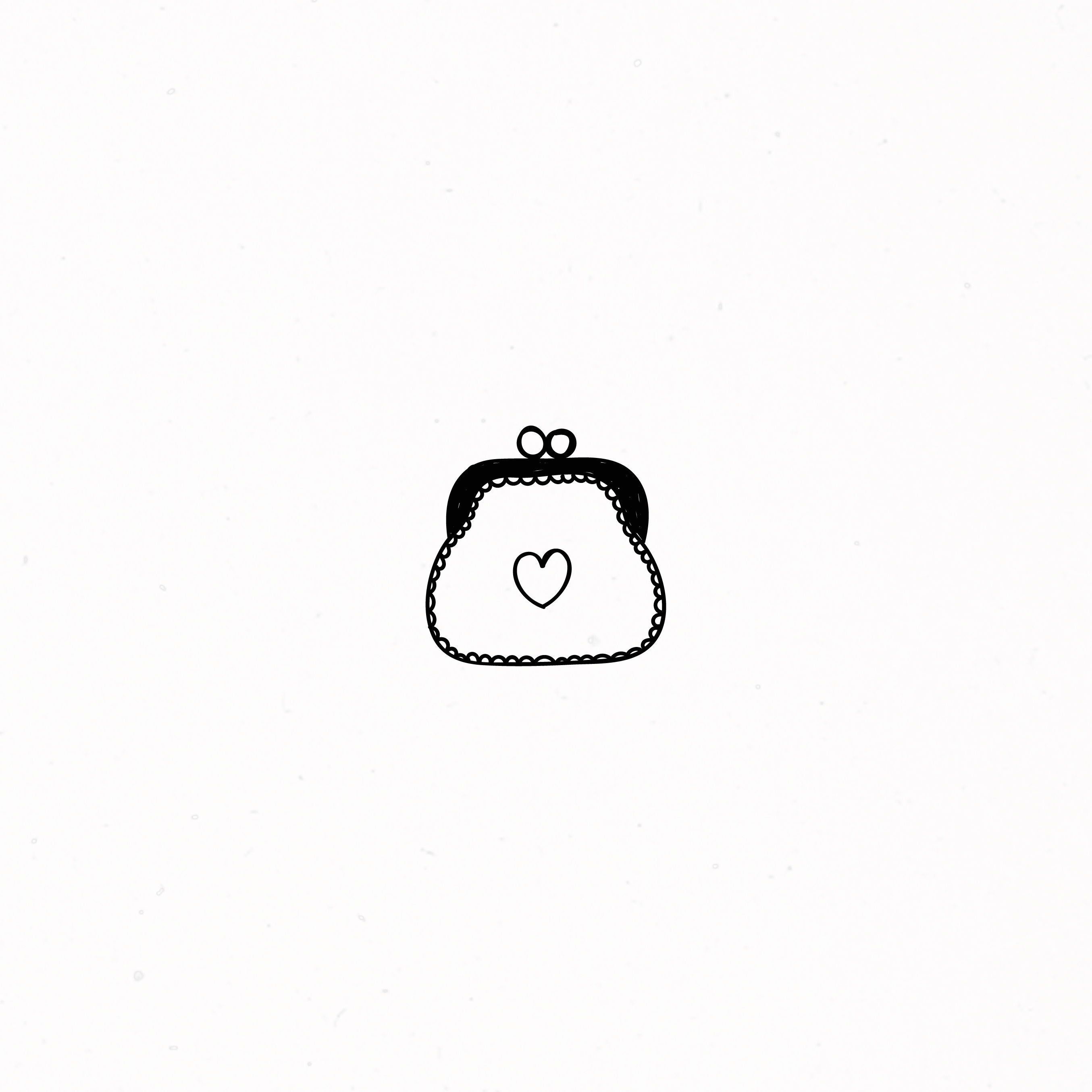 2709x2709 Clutch Wallet Purse Illustration Doodle Drawing Design Logos