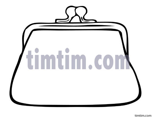 543x416 Free Drawing Of A Purse Bw From The Category Beauty Fashion