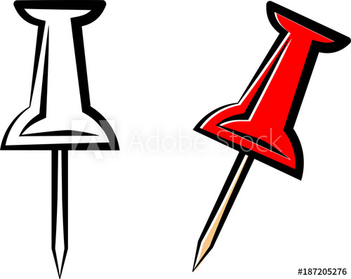 500x397 Drawing Pn, Push Pin