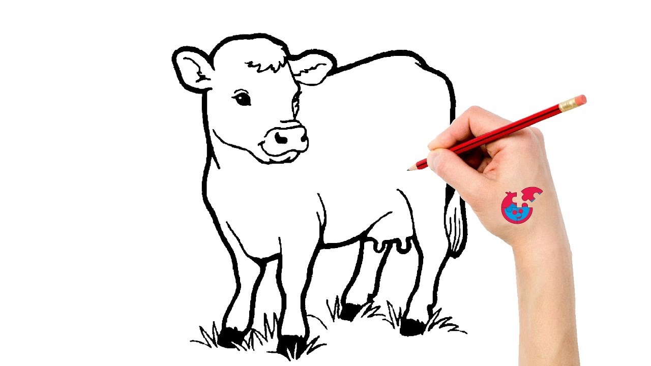 1280x720 How To Draw Animals For Toddlers Cow