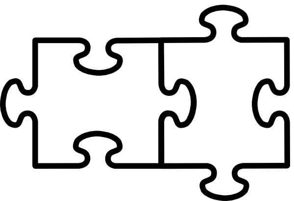 600x411 Two Puzzle Pieces Clipart Clipart Portal