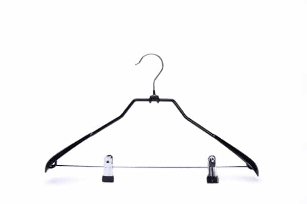 600x400 Elegant Pvc Metal Shirt Hanger With Clips For Clothes