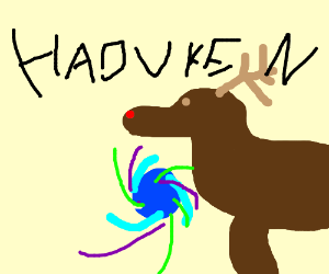 300x250 Pylon Fights Deer Drawing