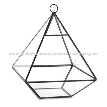 360x360 India Metal And Glass Pyramid Shaped Terrarium On Global Sources