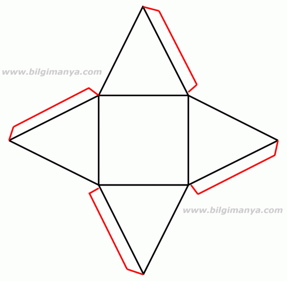 560x549 Kare Piramit Ve Drawing And Making Square