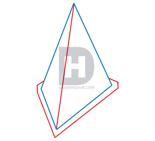 500x455 how to draw pyramid head, pyramid head from silent hill, step