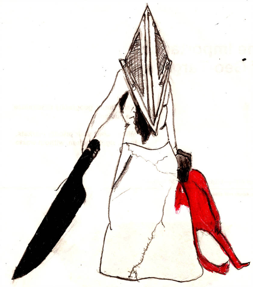 840x951 Pyramid Head Draw