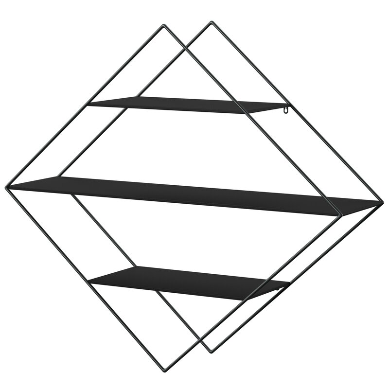 800x800 Mercury Row Laxton Metal Triangular Pyramid Style Floating Shelf