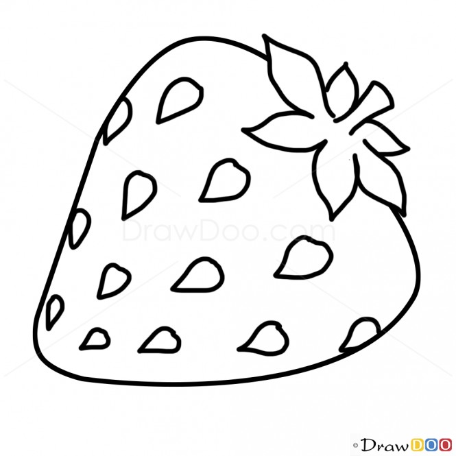 665x665 Drawing A Strawberry
