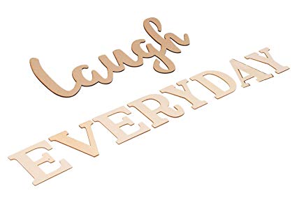 425x290 Laugh Everyday Wood Letters Cutout
