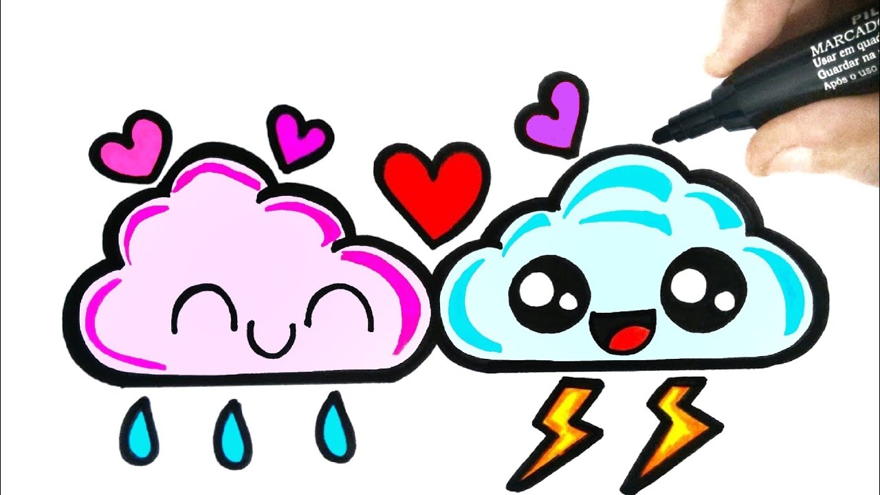 1280x720 How To Draw A Cute Cloud Step