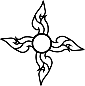 297x299 quad flower outline png, clip art for web