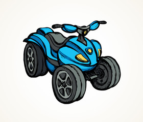 280x240 quad bike vector drawing