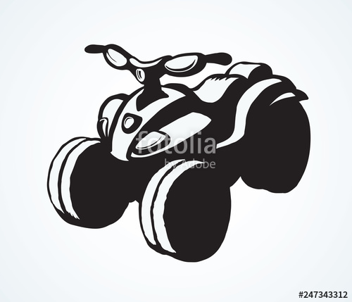500x429 Quad Bike Vector Drawing Stock Image And Royalty Free Vector