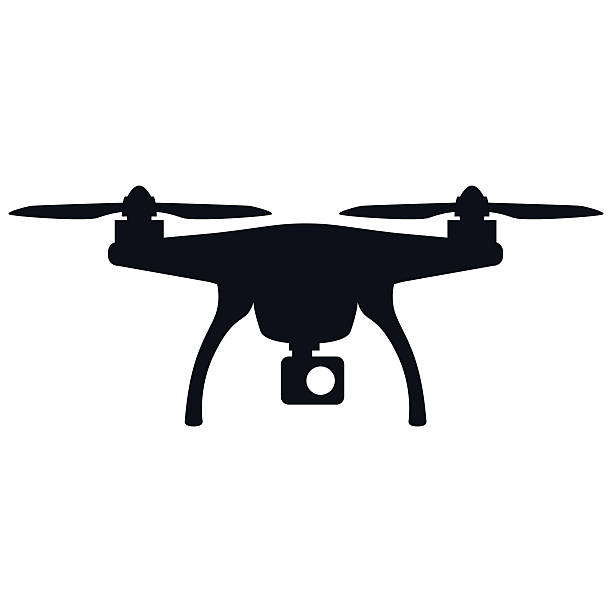 612x612 Drone Drawing Vector For Free Download