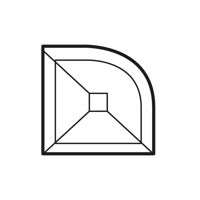 661x661 Quadrant Shower Trays