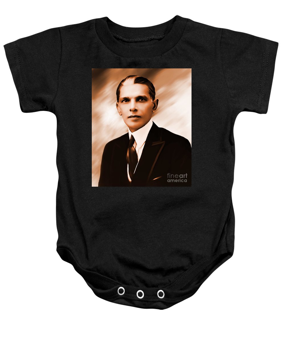 1000x1200 Young Quaid E Azam Painting Onesie For Sale