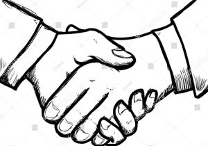 300x210 How To Draw Two Hands Shaking Collection Of Drawing Of People