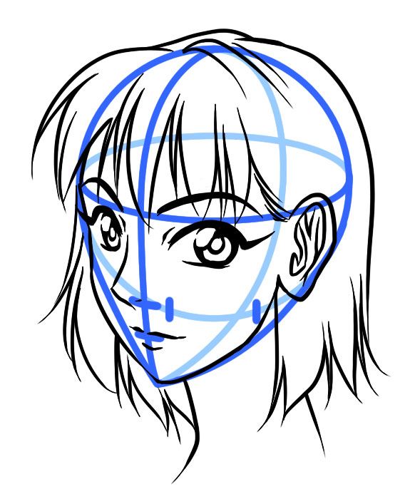 582x700 Face Three Quarter View Drawing Drawings, Anime Art Fantasy, Art