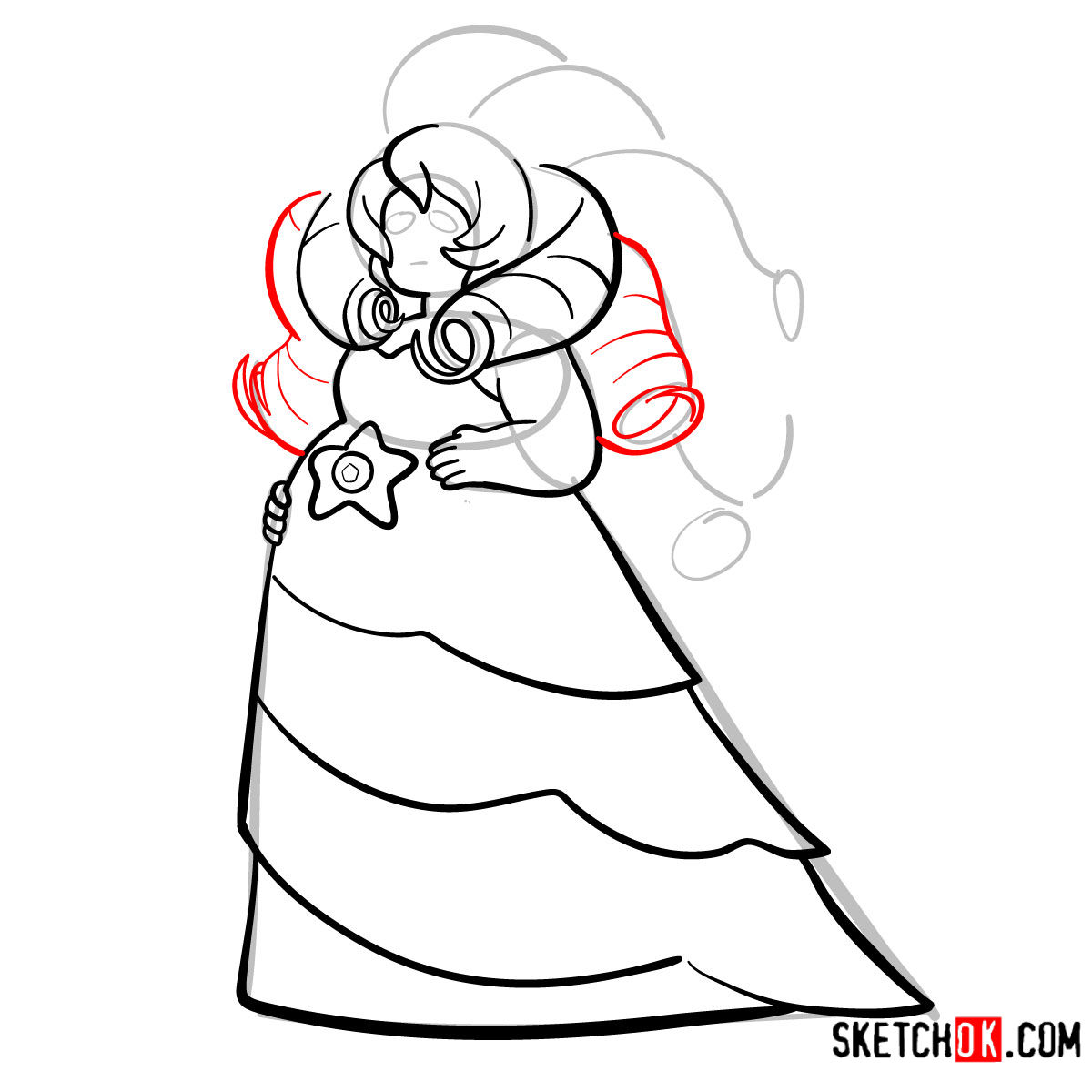 1200x1200 how to draw rose quartz steven universe