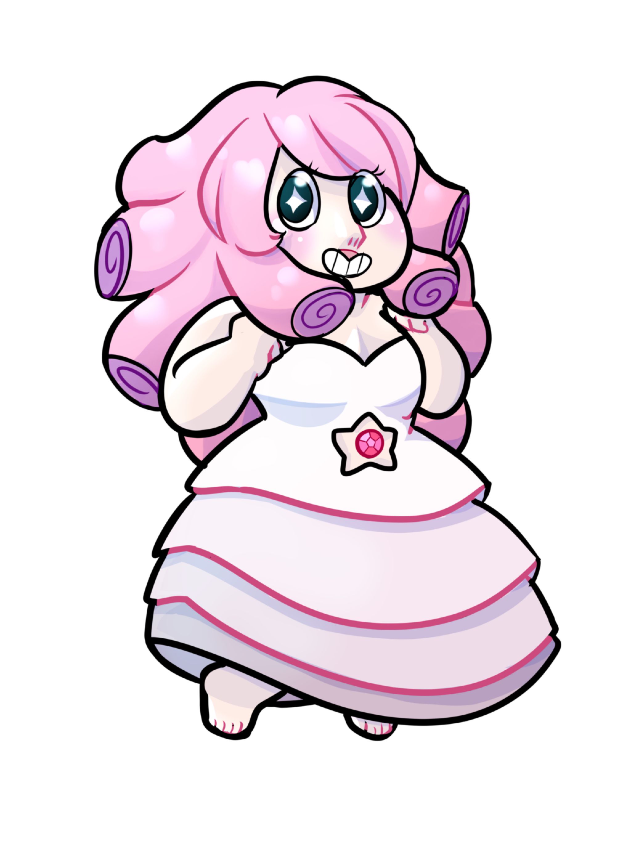 2048x2730 Rose Quartz Chibi