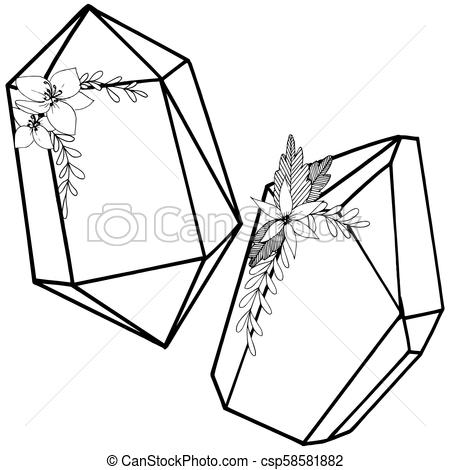 450x470 Vector Diamond Rock Jewelry Mineral Isolated Illustration Element