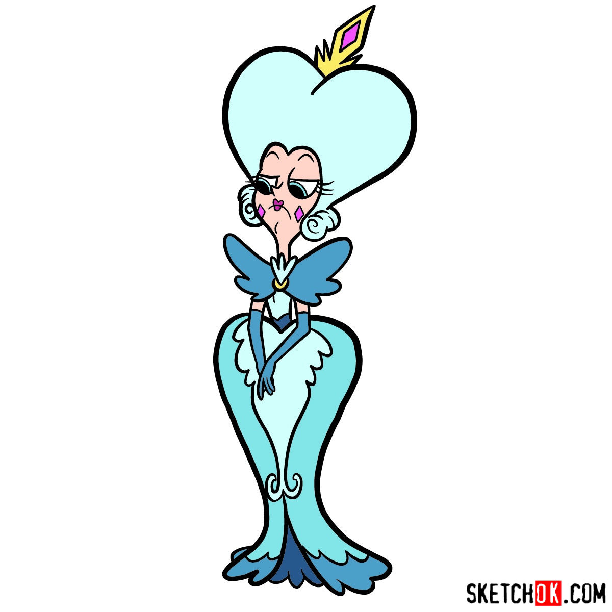 1200x1200 How To Draw Queen Moon Butterfly