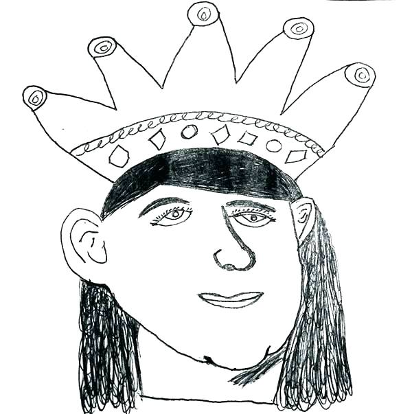 600x603 King And Queen Coloring Pages Kids Drawing Contest Time Contests