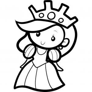 302x302 How To Draw A Queen For Kids Step Templats Drawing For Kids