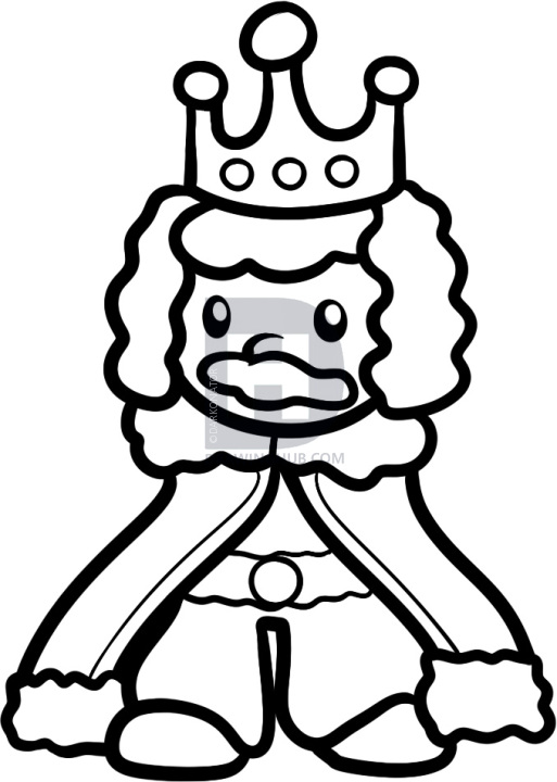 513x720 How To Draw A King For Kids, Step