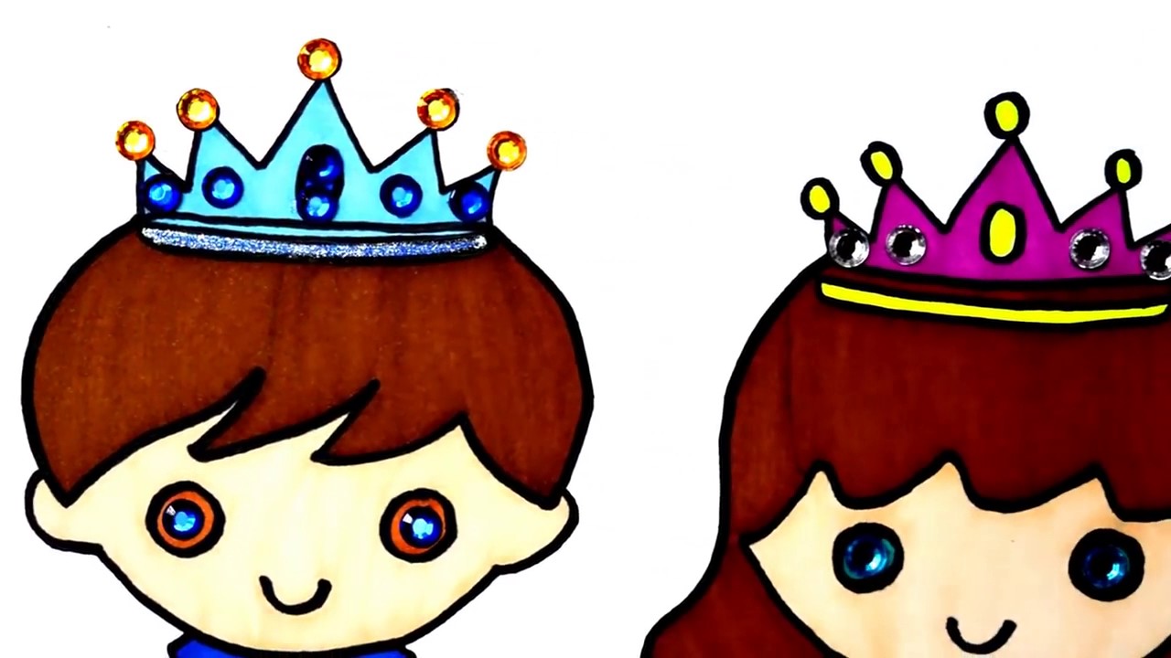 1280x720 How To Draw Little King And Queen Coloring Pages L Drawing Videos