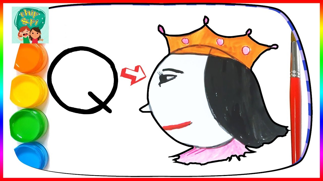 1280x720 How To Draw A Queen Learn Drawing And Coloring Pages For Kids