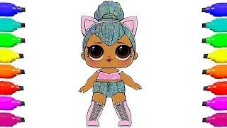 320x180 Skachat How To Draw Lol Surprise Kitty Queen Glitter Coloring