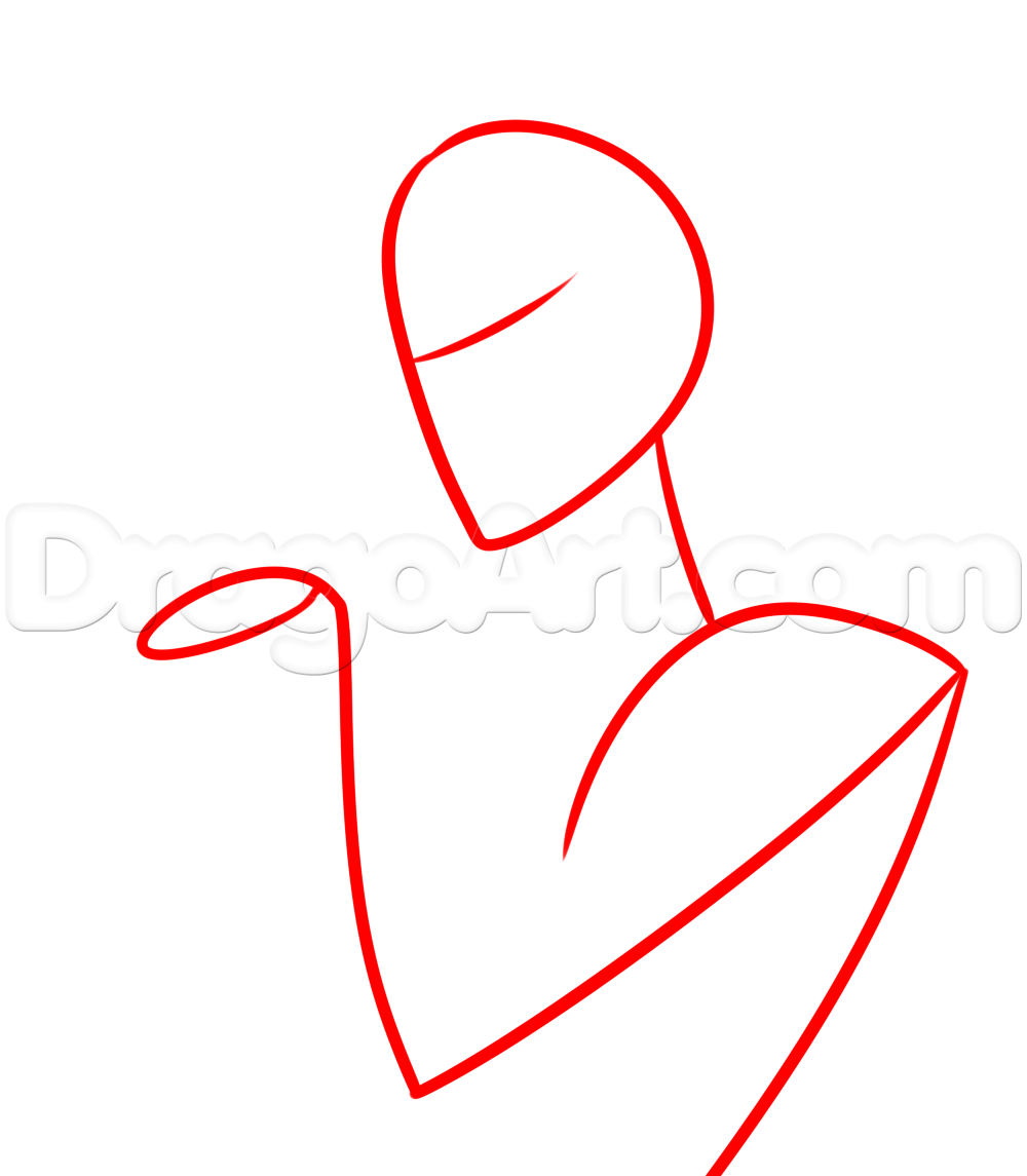 1000x1145 Drawing A Vampire Queen, Step