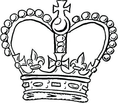 401x350 King And Queen Coloring Pages Crown