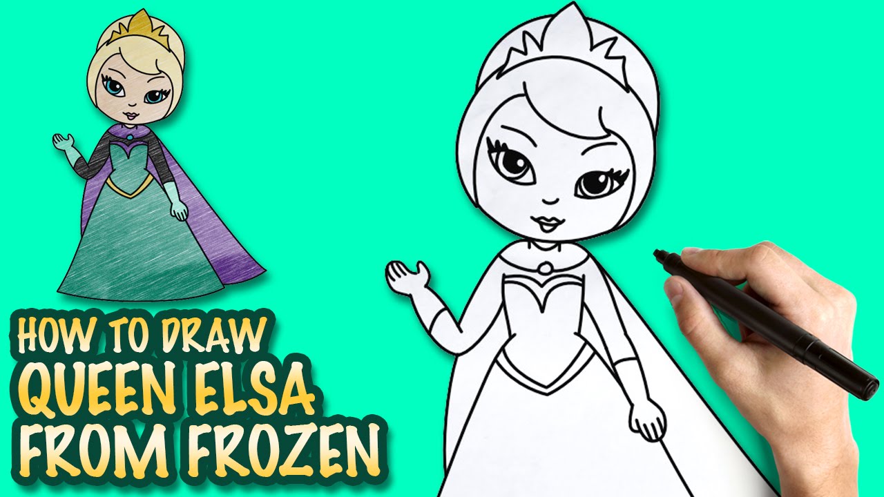 1280x720 How To Draw Elsa From Frozen