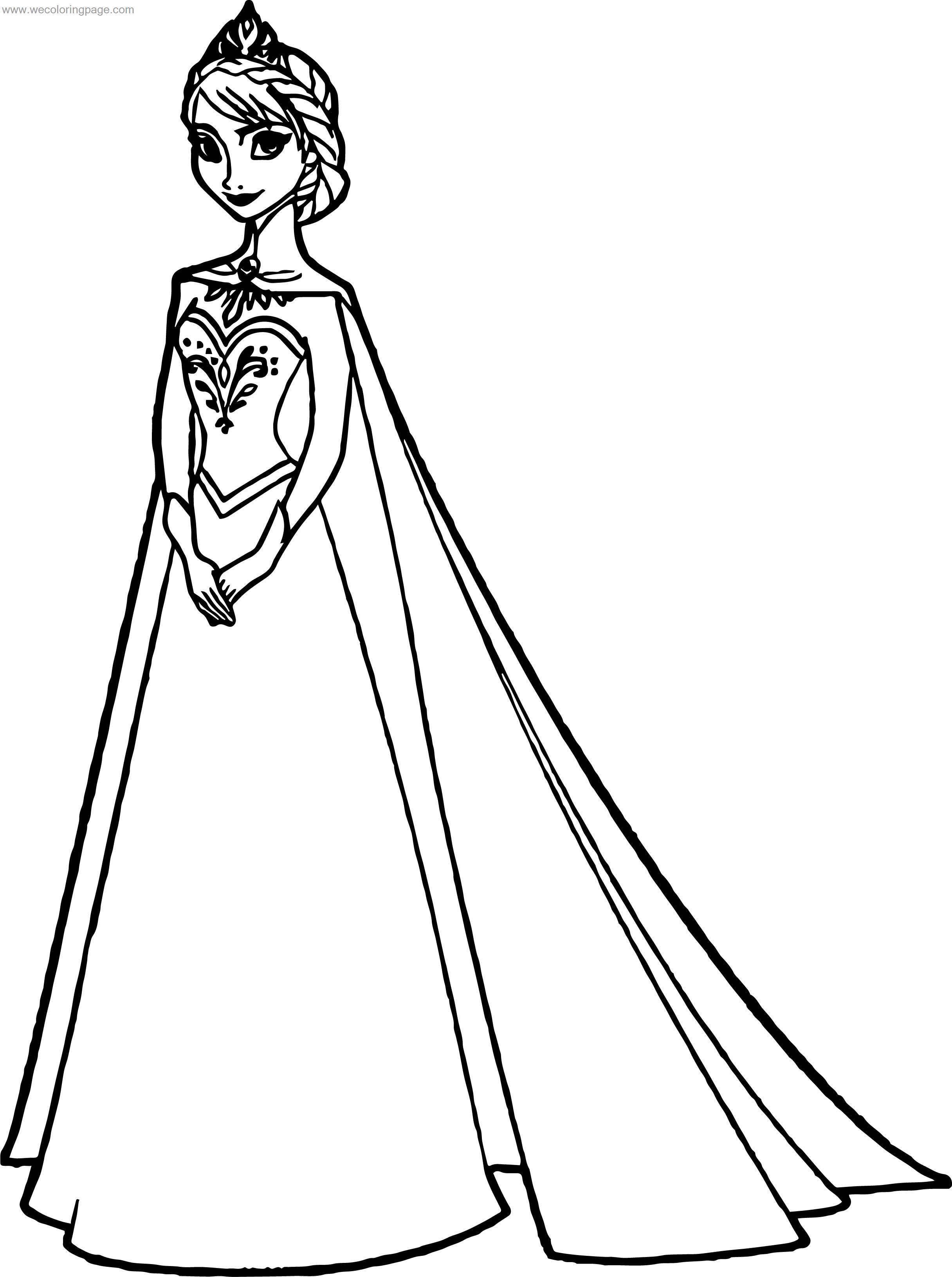 Elsa Coloring Pages Free Printable - Printable Templates