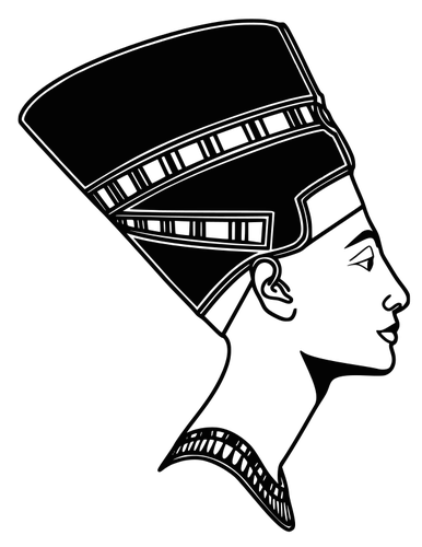 386x500 Nefertiti Vector Drawing