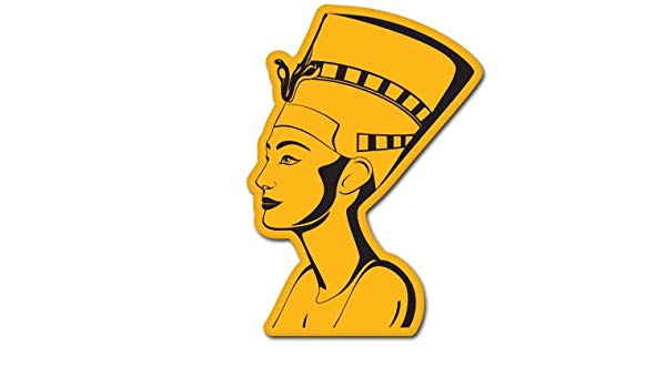 600x350 Queen Nefertiti Egyptian Vinyl Sticker