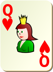 219x298 Simple Queen Of Hearts Clip Art