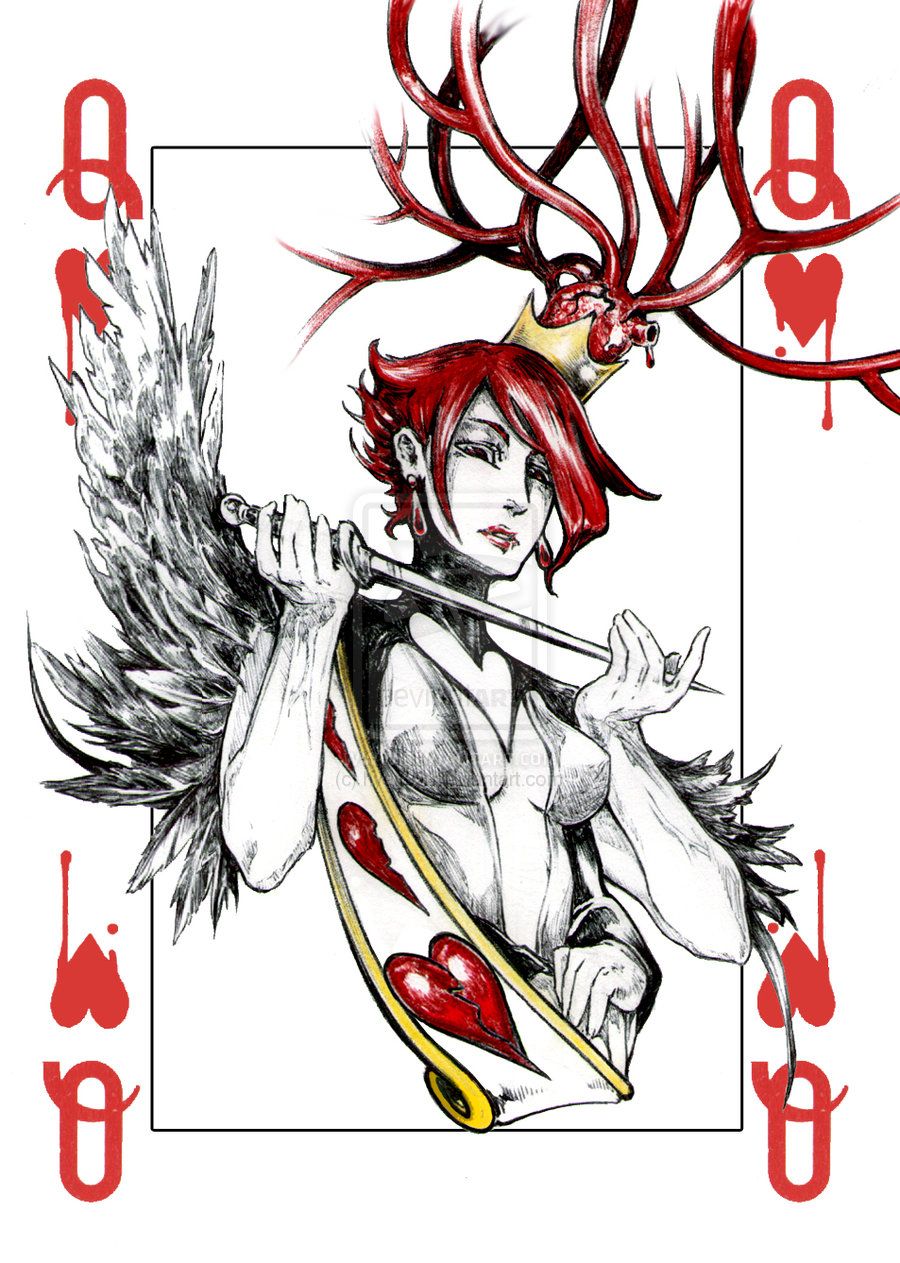 900x1263 Images For Gt Queen Of Hearts Drawing Tats Queen, Playing Cards